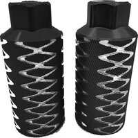 Voetrusten Pegs BMX Freestyle 110 mm Aluminium Zwart 2 Stuks