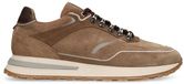 Manfield Beige suède lage sneakers Heren Maat 43