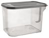 Conteneurs de stockage pour aliments secs - Conteneurs en plastique - 1,7 litre - Gris