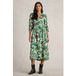 White Stuff Lucy Robe Mi-longue Imprimé Vert Taille : 8 REGULAR