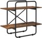 vidaXL Boekenplank - 2-laags - 60 x 35 x 70 cm - Gerookt eiken