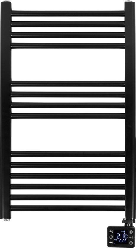 Eurom Sani-Towel elektrische handdoekradiator - 90x50cm - 600W - WiFi - mat zwart