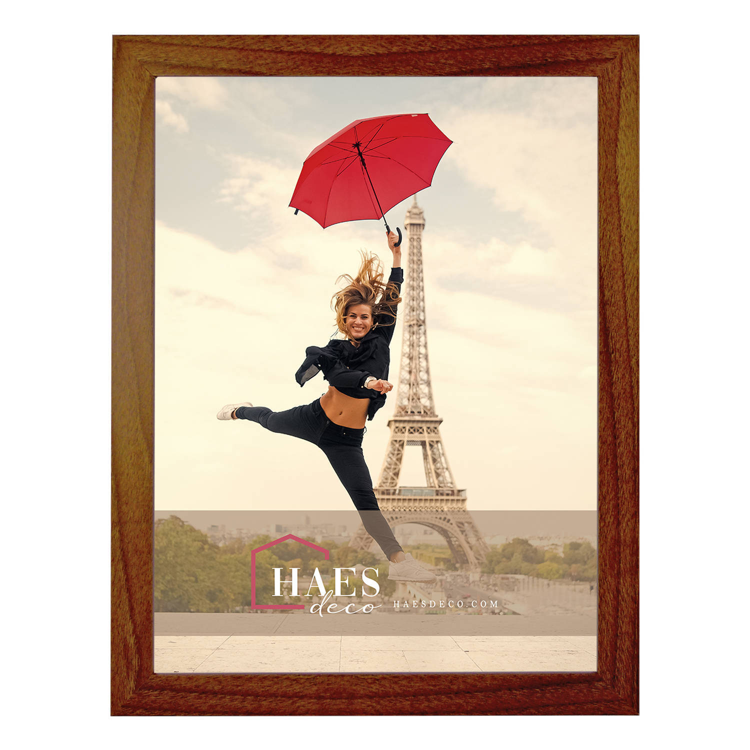 HAES deco - houten fotolijst paris rustiek bruin 30x40 -sp001308