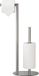 Merkloos Toiletrolhouder Staand - Papierhouder Badkamer - Ruimte Besparen - Moderne Ellips Basis - Ruimte voor 3 Rollen - Geborsteld Nikkel