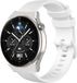 Strap-it Huawei Watch GT 3 Pro 46mm Luxe Siliconen bandje - wit