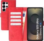 Rosso Element Wallet Book Case voor Samsung Galaxy S25 Ultra - Rood