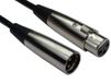 RS PRO XLR-kabel 3-polig, XLR 3-polig, XLR 0,5m zwart