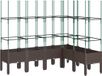 vidaXL Plantenbak met latwerk 160x120x142,5 cm polypropeen bruin