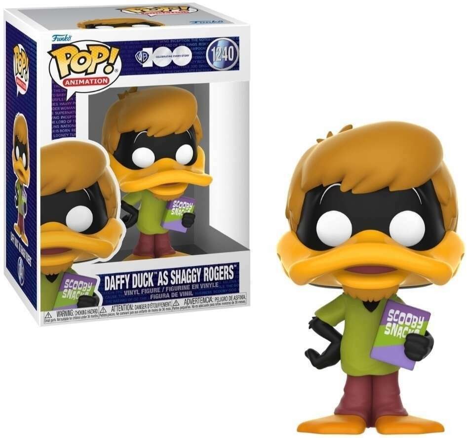 Funko Warner Brothers 100th Pop Vinyl: Daffy Duck as Shaggy Rogers - 0889698694254