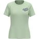 Odlo Essential Print Hardloopshirt Dames-Mint, Maat XS