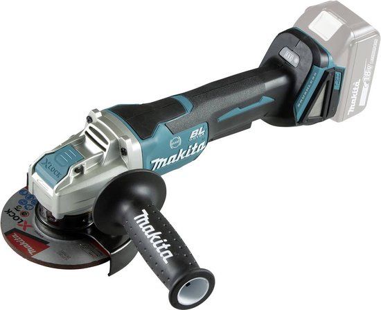 Makita DGA520ZX1 18V Li-Ion Accu Haakse Slijper Body - 125mm - X-LOCK - Koolborstelloos