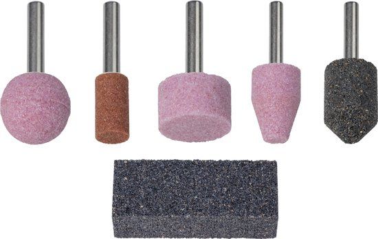 wolfcraft - Set keramische slijpstiften, 6-dlg
