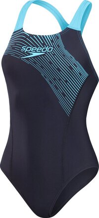 Speedo Medley Logo 1 Piece Sportbadpak - Marine/Blauw - Maat 38