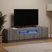 Maison Exclusive - Meuble TV LED en bois imitation chêne Sonoma, couleur gris