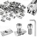 M6 Groefstenen Set van 120 Stuks - Hoogwaardig Koolstofstaal voor 3D-printer - Zilver