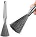 Solidchoice Brosse à vaisselle en acier inoxydable avec long manche