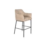 Fijalo DKD Home Decor Kruk Zwart Beige Metaal 59 x 60 x 107 cm