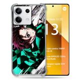 Cokitec Xiaomi Redmi Note 13 5G Manga Demon Slayer Tanjiro Versterkte hoes