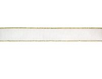 INNSPIRO Wit decoratief lint, goudkleurig, 3,5 cm x 10 m.