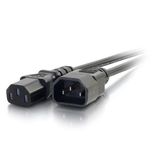 Cables C2G 2 Meter 18 AWG Computer Verlengkabel (IEC320C13 tot IEC320C14) 6 Foot Kettle Lead/vermogen kabel