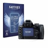 Savvies Screenprotector voor Nikon D40 - Folie Beschermfolie transparant 6 Stuks