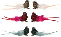 Decoris Kaemingk Vogel veer L3b9h3 cm a6 1 stuk(s) mix