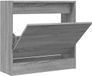 vidaXL Schoenenkast 60x21x57 cm bewerkt hout grijs sonoma eikenkleurig