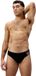 Speedo Medley Logo 7cm Brief Heren Sportzwembroek - Zwart/Oranje