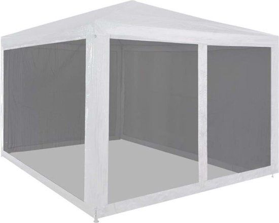 vidaXL Partytent - met 4 mesh zijwanden - 3x3 m - groen