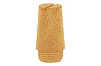 Sinterbronce RIEGLER Sinterbronce geluiddemper, sleuf, G 1/2, werkdruk 0-8 bar, bedrijfstemperatuur -10 °C tot 250 °C