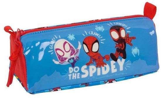 SPIDEY Safta Pennendoos Blauw/Rood 21 x 8 x 7 cm