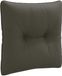 vidaXL Rugkussen PUTTEN 100% Polyester Antraciet 40 x 40 x 10 cm