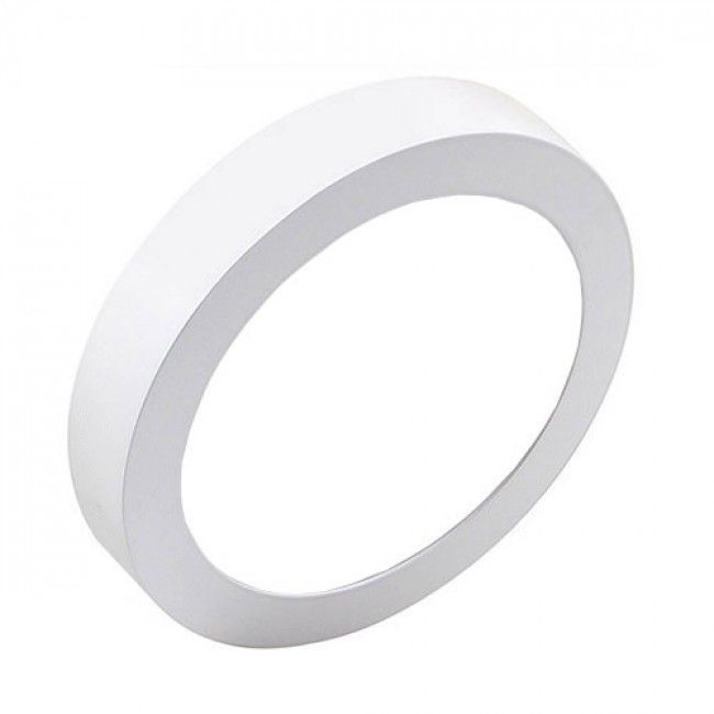 BES LED LED Downlight Pro - Opbouw Rond 12W - Helder/Koud Wit 6000K - Wit - Ø177mm