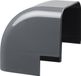 Evolar Airco Lange Buiten Bocht - Donker Antraciet - 90 x 65 MM - 90°