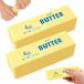 Boter Boter squishy speelgoed sensorisch - Set van 2 - Langzaam opstijgend botervorm