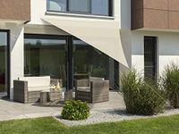 Schneider-paraplu, Schneider Teneriffa zonnezeil natuur 360x360x360cm 230-02 HDPE 0,9kg
