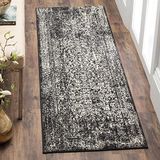 SAFAVIEH Evoke Collection EVK256R Oosterse lopers, pluisvrij, 70 x 200 cm, zwart/grijs