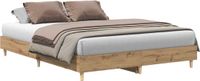 vidaXL Bedframe Artisanaal Eiken 150x200 cm