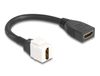 DeLOCK 86973 HDMI kabel 0,2 m Zwart, Wit