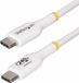 StarTech.com 3m USB-C Laadkabel, Charge & Sync, 240W (5A) PD EPR, USB 2.0, Laptop Type C Laadkabel, USB-IF Gecertificeerd, TPE Mantel - Witte USB-C Oplaadkabel