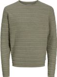 JACK & JONES - JJDUKE KNIT CREW NECK - Hommes - Pulls en maille - XXL - Coton - Vetiver