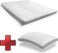 Supportho Surmatelas 140 x 200 cm H3 avec housse antibactérienne + oreiller à effet gel 40 x 80 cm