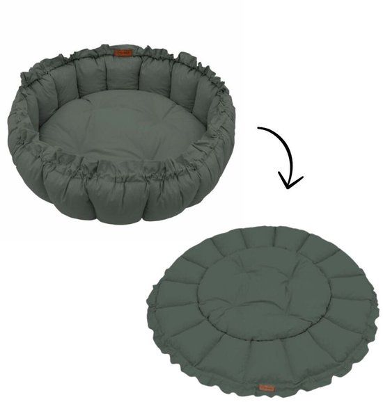 MorDesign 3-in-1 Speelkleed en Babynest – Forest Green – 130x130 cm