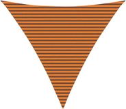 vidaXL Zonneschaduw Driehoekig 6 x 6 x 6 m Oranje en bruin Polyester Oxford