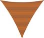vidaXL Parasol triangulaire 6 x 6 x 6 m orange et marron Polyester Oxford