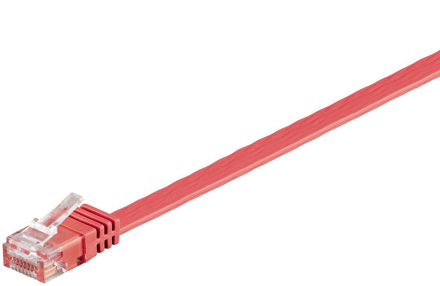 Microconnect V-UTP601R-FLAT Netwerkkabel Rood 1 m Cat6 U/UTP Plat