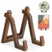 Support de présentation de plaque - 20 cm - Pin - Support décoratif en bois