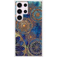 Samsung Galaxy S23 Mandalla bleu verstevigd hoesje met sublimatie bedrukking
