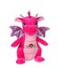 Gipsy Gispy-draak met geluid, 20 cm, roze pluche voor kinderen, 071614