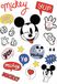 Disney Decosticker van Komar - Its a Mickey Thing - afmetingen: 50 x 70 cm - 21 delen - muursticker, kinderkamer, decoratie